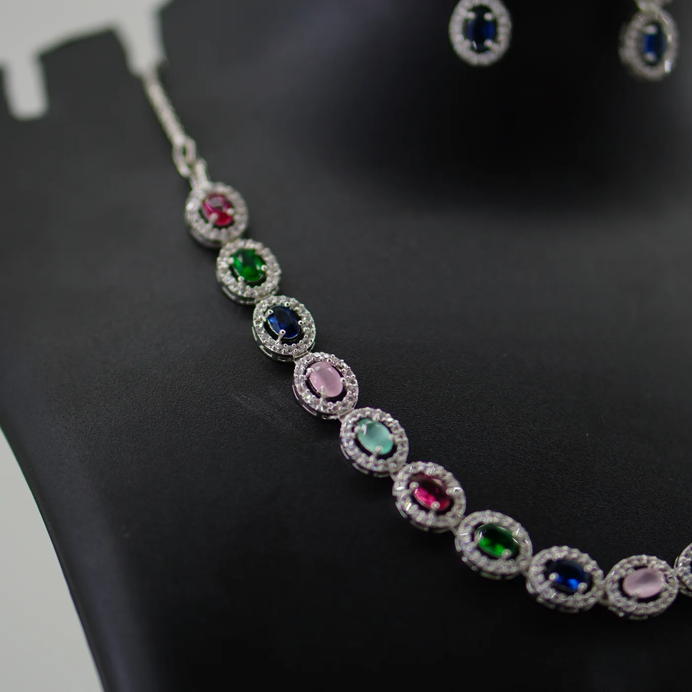 oval stones(pink/multicolour) image 2
