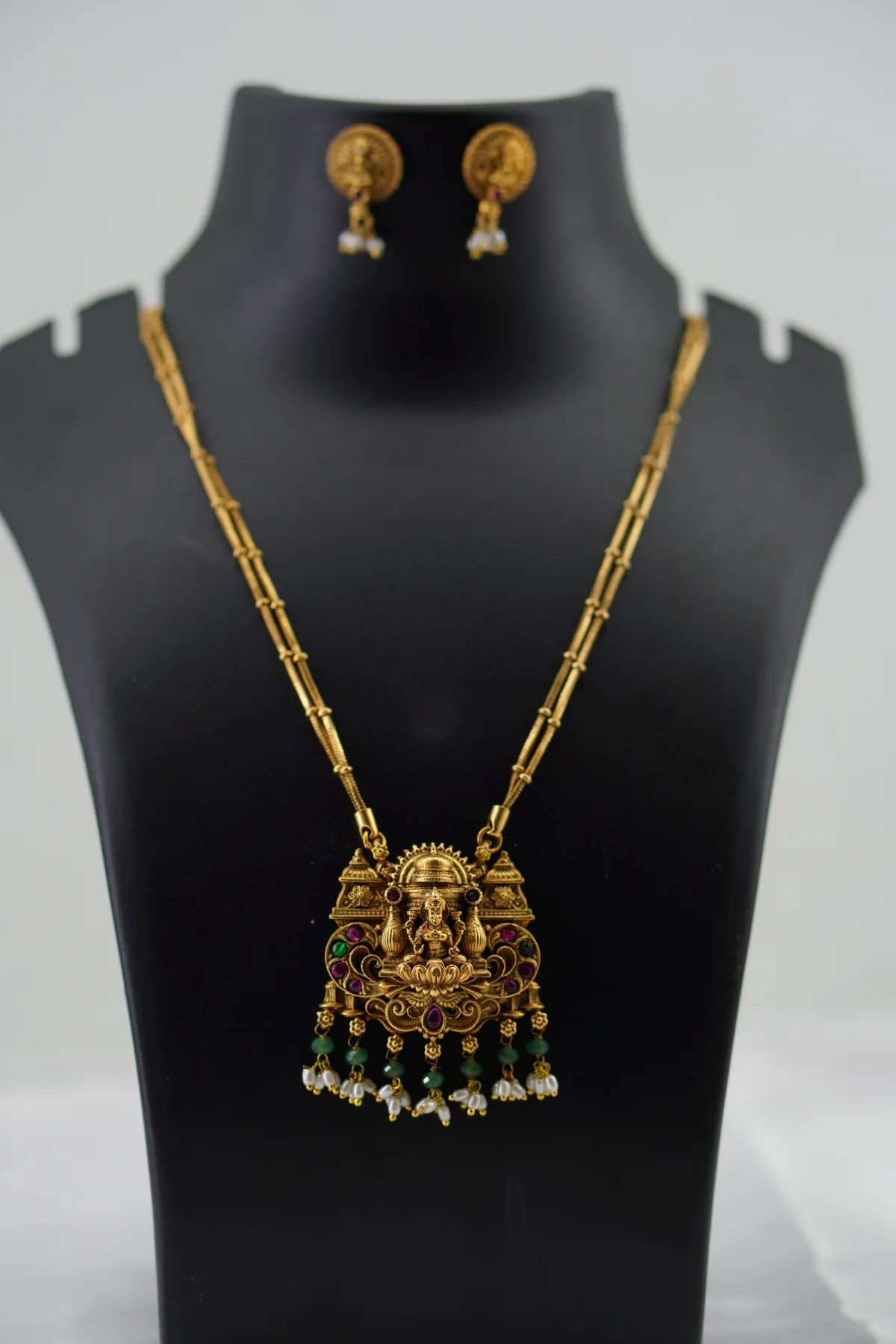 Chain Type Lakshmi Pendant image 1