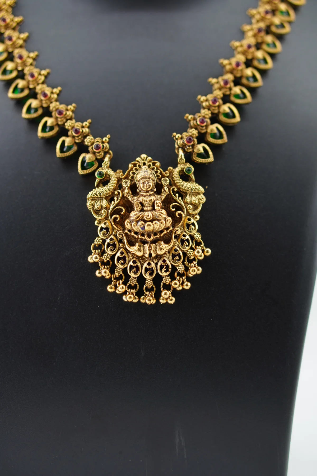 Green Drop Lakshmi Pendant image 2