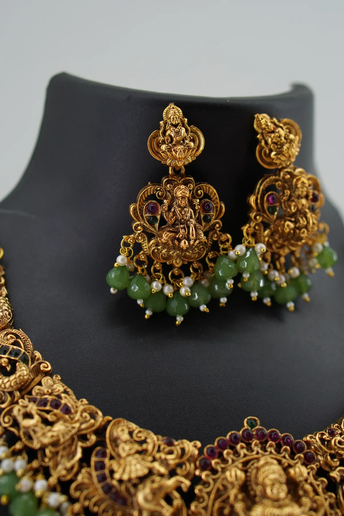 Big Lakshmi With Light Green Pearl image 2