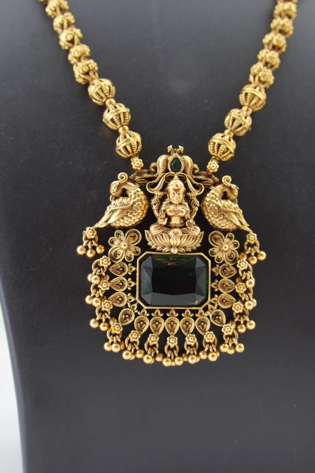 Rectangle Big Stone Pendant With Ball Chain image 2